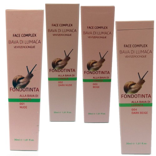 Fondotinta Fluido Alla Bava Di Lumaca Face Complex Ventizerocinque - Vari Colori